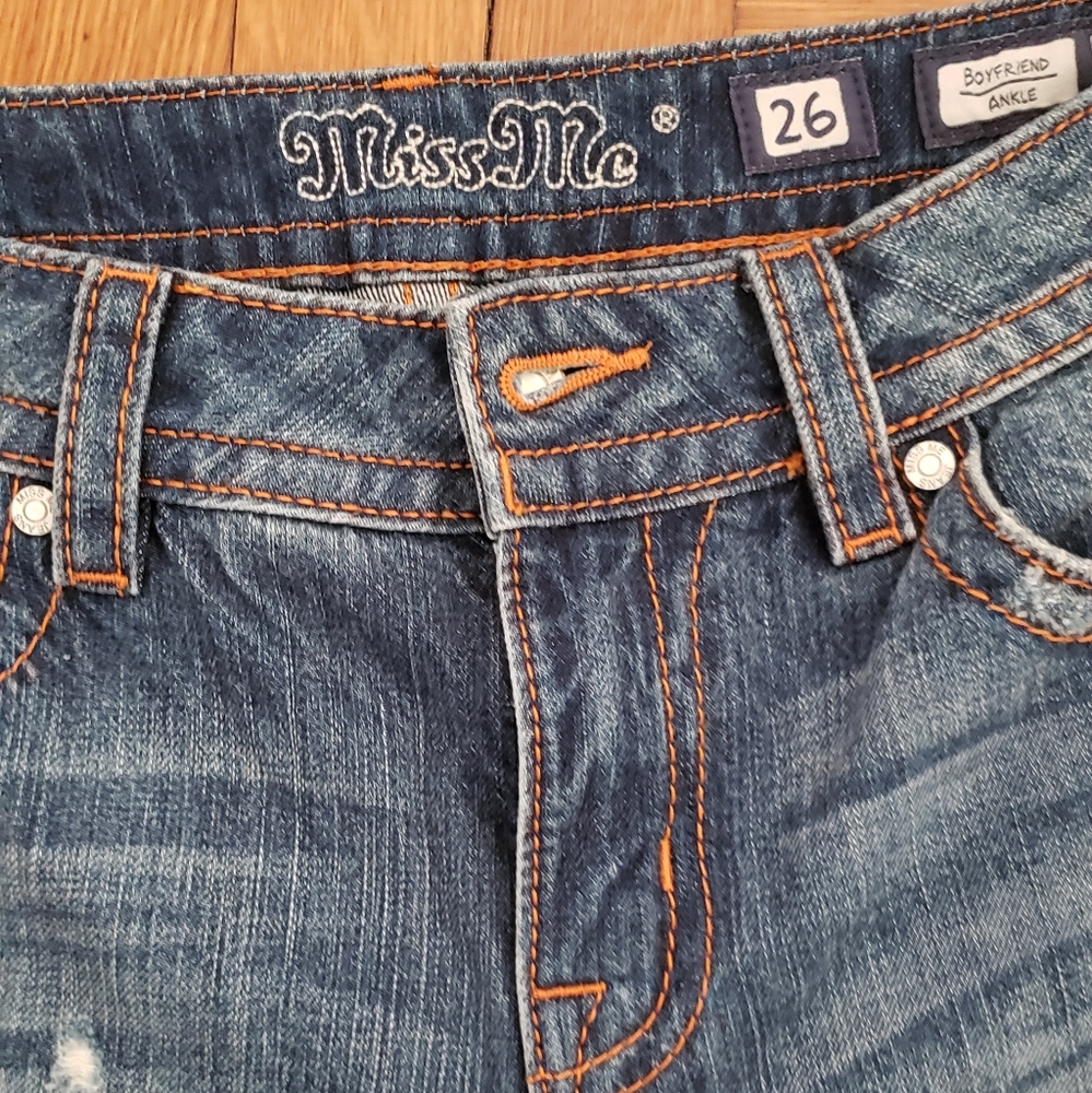 NEW W TAGS, MISS ME BOYFRIEND JEANS SIZE 26 - Picture 5 of 6